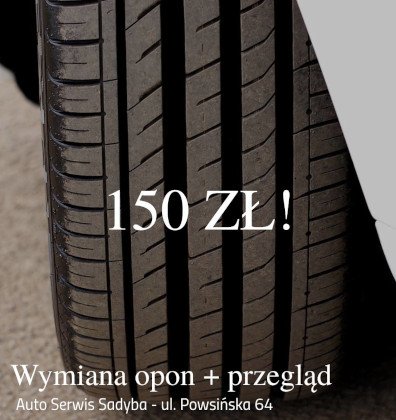 Jesienna promocja na wymianę opon i przegląd auta